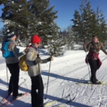 Marianne, Marta and Sarah are experienced skiiers